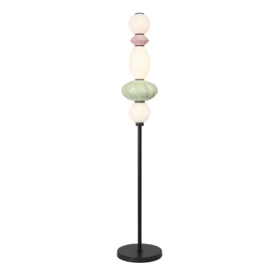 Светильник напольный ST-Luce черный/розовый, зелёный, опаловый LED 1*20W 3000K SL6134.405.01