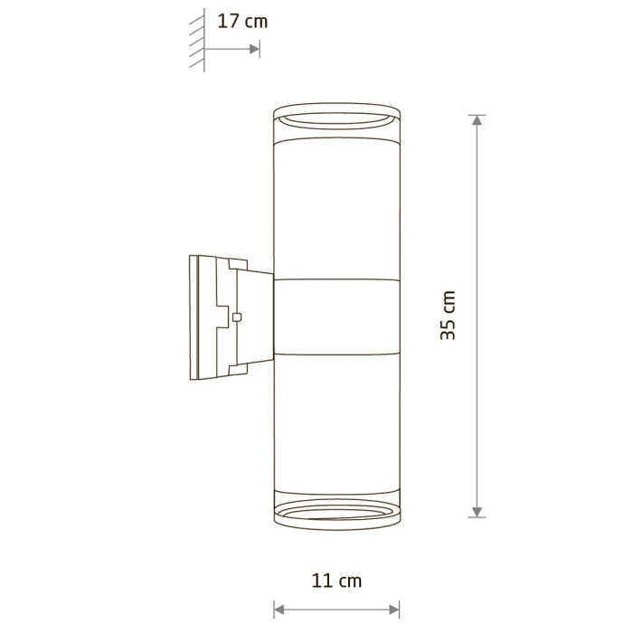 Уличный настенный светильник Nowodvorski Rock Pro Graphite 10688