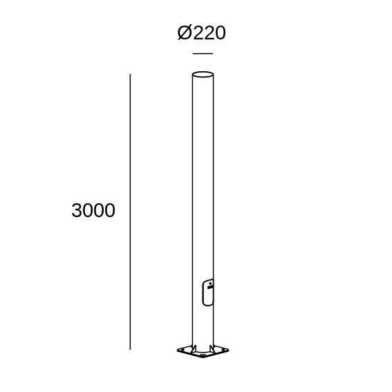 Фонарный столб CITIZEN 60-3239-Z5-CM