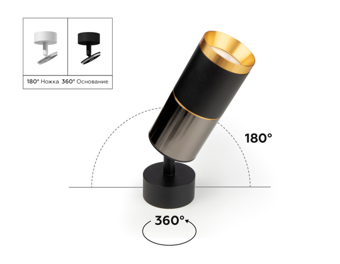 Корпус светильника накладной для насадок D60mm Ambrella light C6303