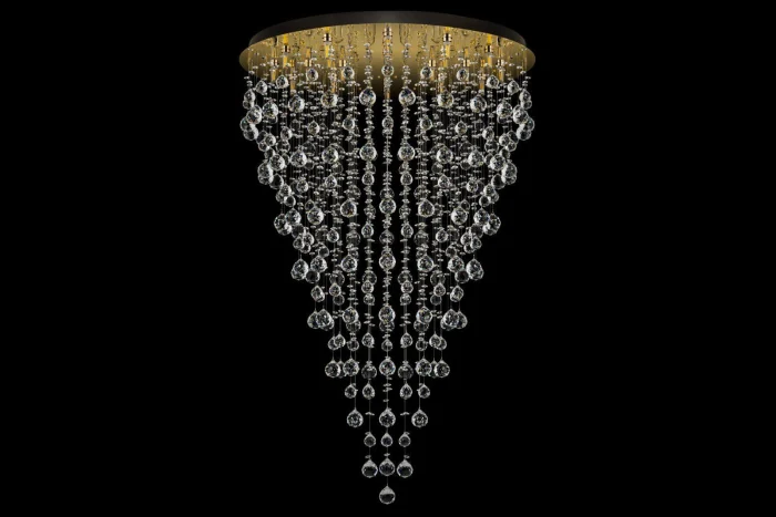 Потолочная хрустальная люстра Arti Lampadari Flusso H 1.4.80.615 G