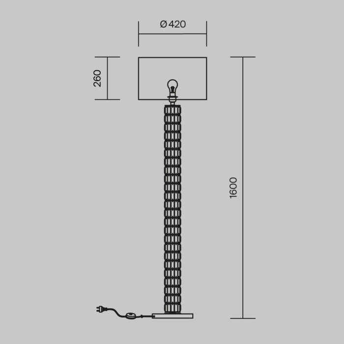 Торшер Maytoni Talento DIA008FL-01CH