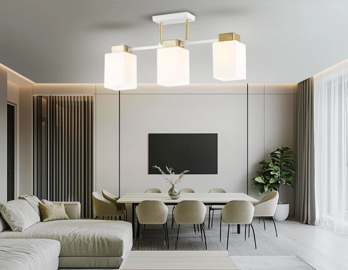 Люстра на штанге со стеклянными плафонами AMBRELLA light TR303045