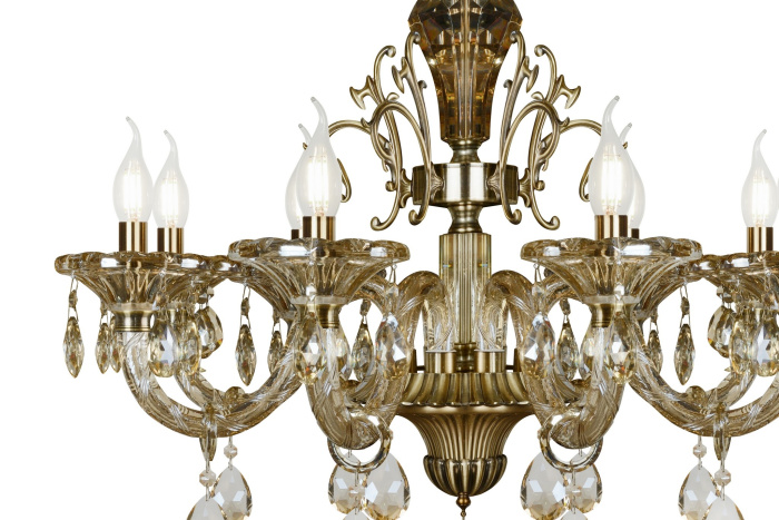 Подвесная люстра iLamp Asia 61079-8 Бронзовая