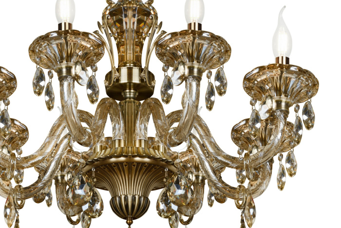 Подвесная люстра iLamp Asia 61079-8 Бронзовая