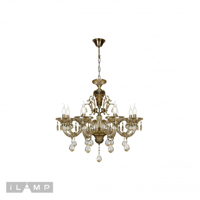 Подвесная люстра iLamp Asia 61079-8 Бронзовая