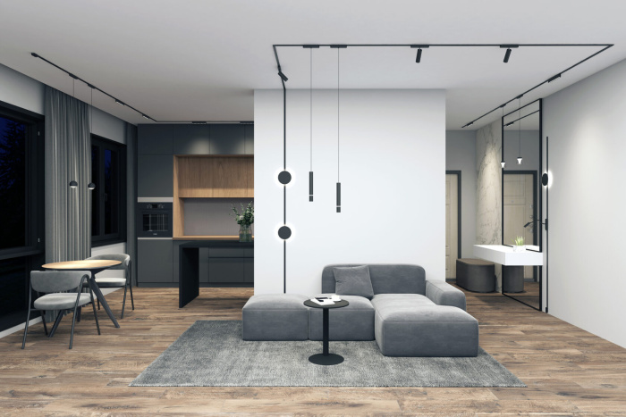 Светильник на шине Denkirs AIR HANG DK5315-BK