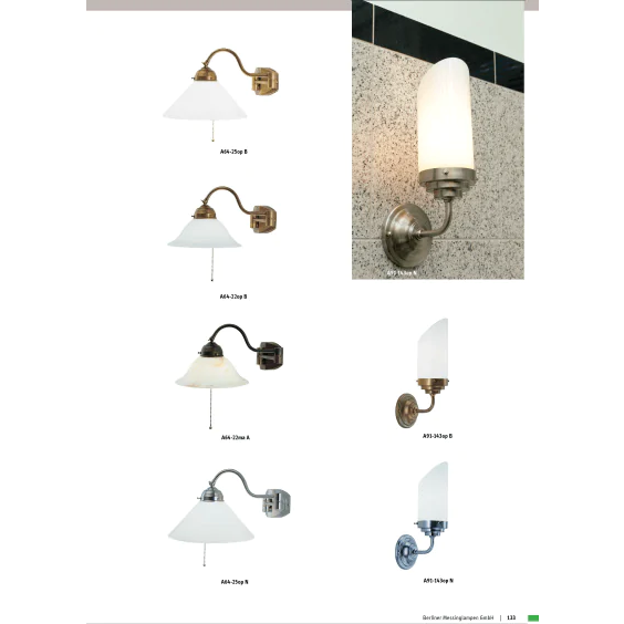 Бра Berliner Messinglampen A64-22opB