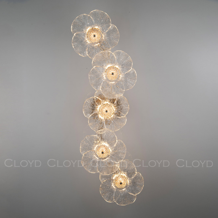 Бра Cloyd SHAMBALA-B W5 / выс. 72 см - золото (арт.20396)