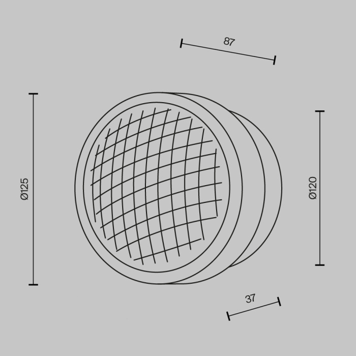 Настенный светильник Maytoni Olo MOD493WL-L6BSK