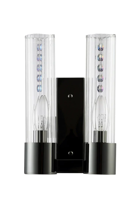 Бра Crystal L ux OTONO AP2 BLACK CHROMIUM/TRANSPARENTE
