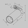 Трековый светильник Maytoni Focus LED TR021-1-12W3K-W-BBS