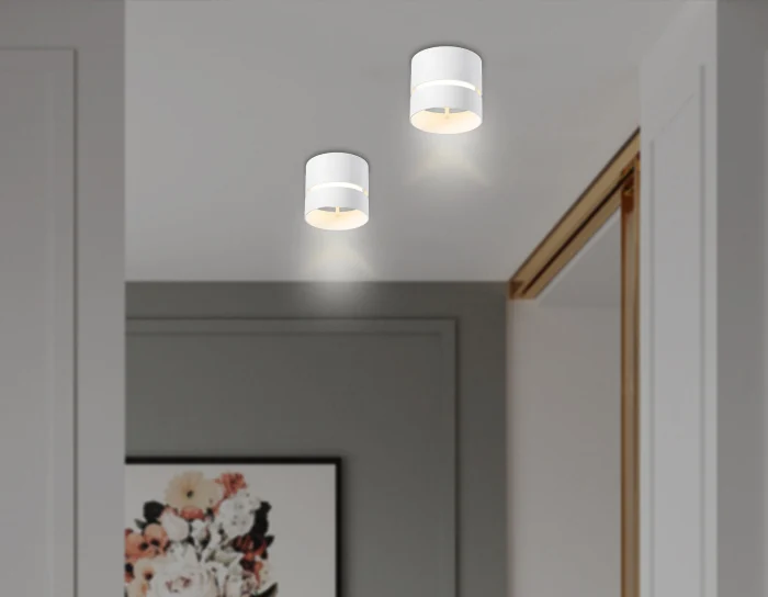 Светильник точечный накладной со сменной лампой GU10 Ambrella light TN71050