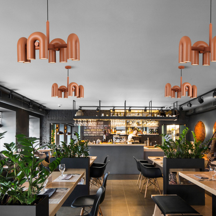 Подвесная люстра FANNY 8 Orange ImperiumLoft