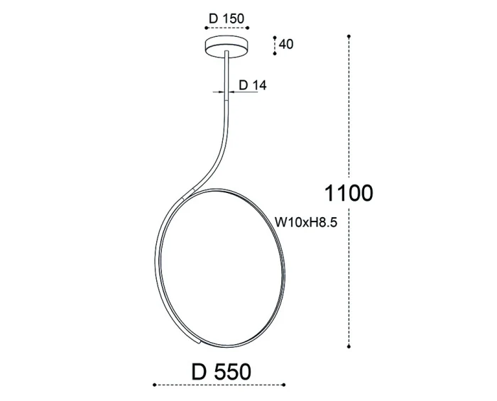 Светильник подвесной ITALLINE IT013-6025 white 3000K