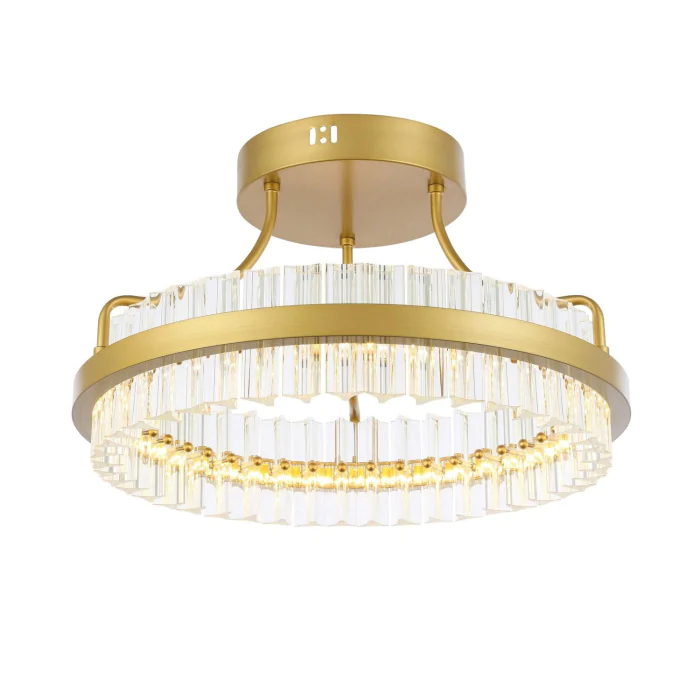 SL383.202.01 Светильник потолочный ST-Luce Матовое золото/Прозрачный LED 1*34W