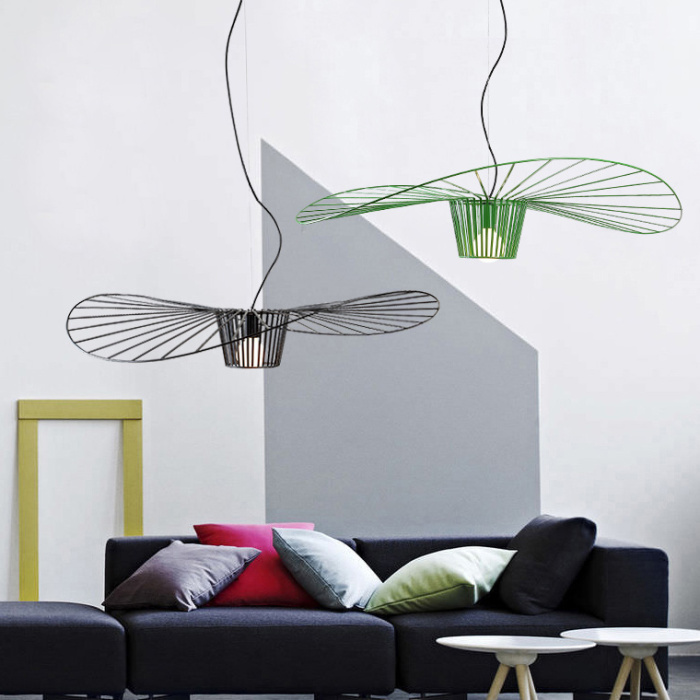 Подвесной светильник HAT D80 Black ImperiumLoft