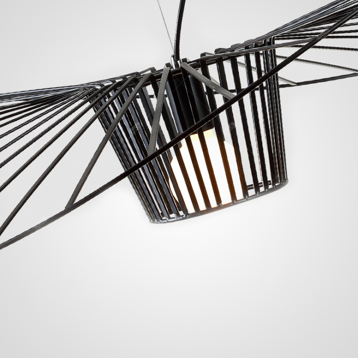 Подвесной светильник HAT D80 Black ImperiumLoft