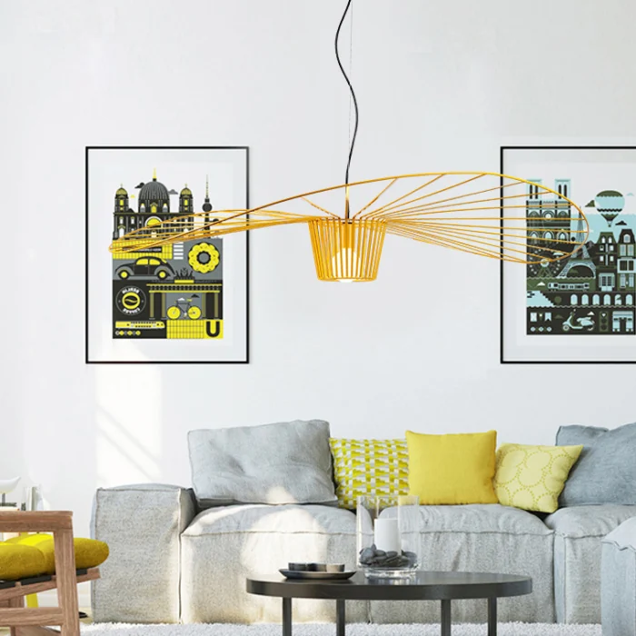 Подвесной светильник HAT D80 Black ImperiumLoft