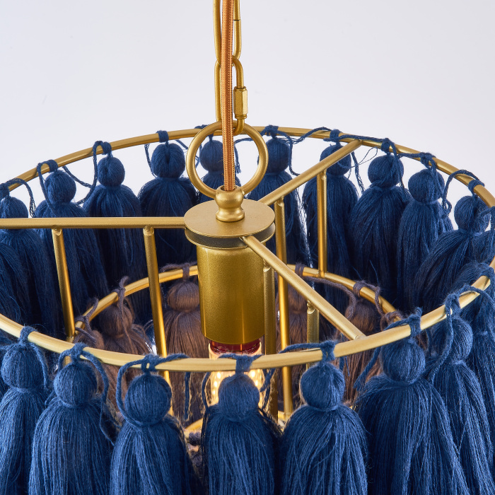 Подвесной светильник TASSEL Синий ImperiumLoft