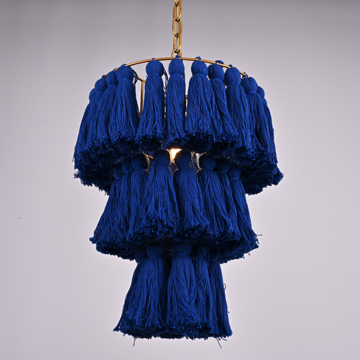 Подвесной светильник TASSEL Синий ImperiumLoft