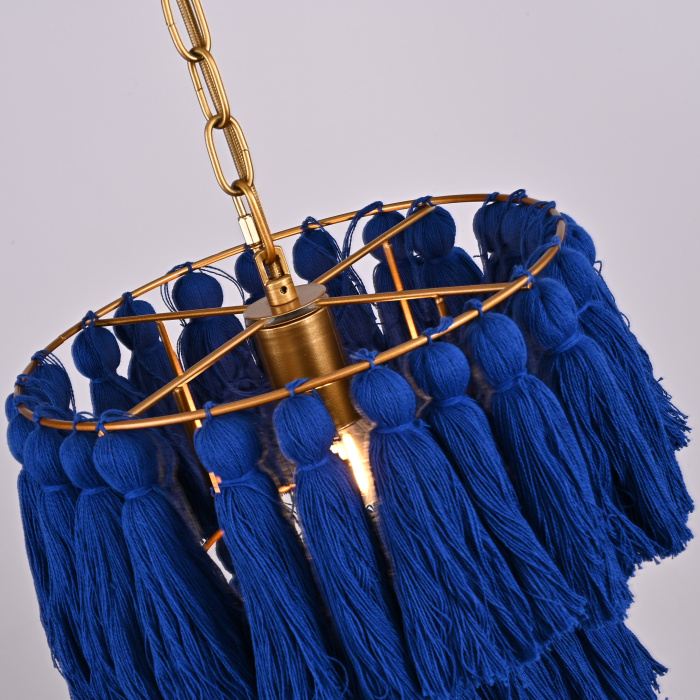 Подвесной светильник TASSEL Синий ImperiumLoft