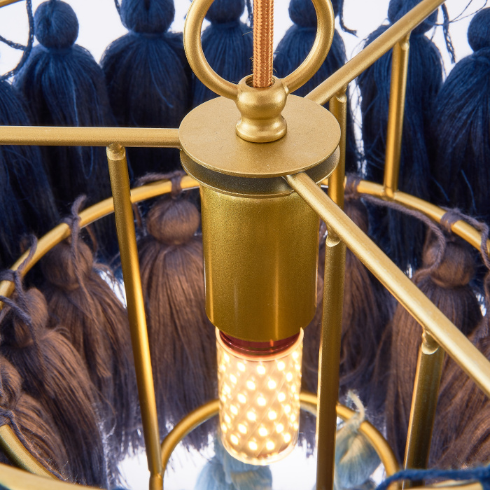 Подвесной светильник TASSEL Синий ImperiumLoft