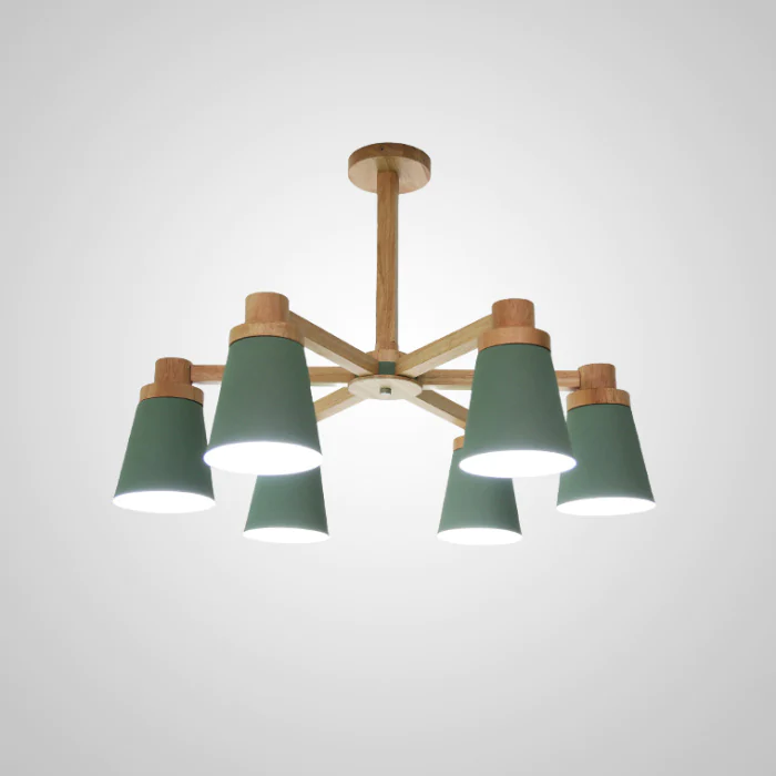 Потолочная люстра PROP 6 Green ImperiumLoft