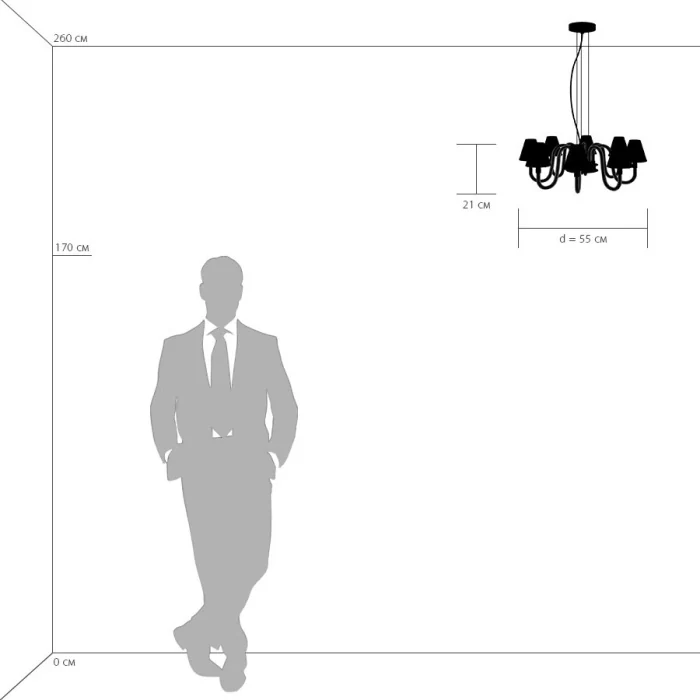 Подвесная люстра BIANCO LIGHTSTAR 760086