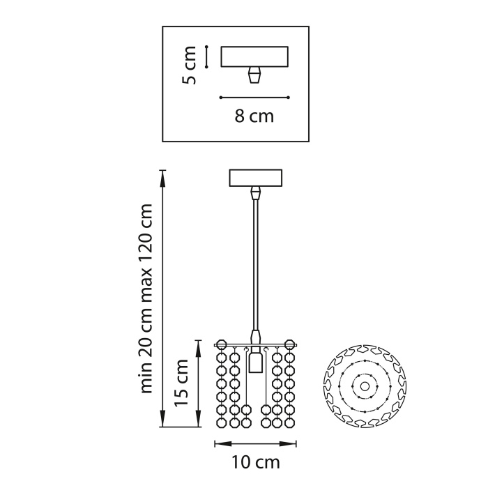 Подвесной светильник Cristallo LIGHTSTAR 795314