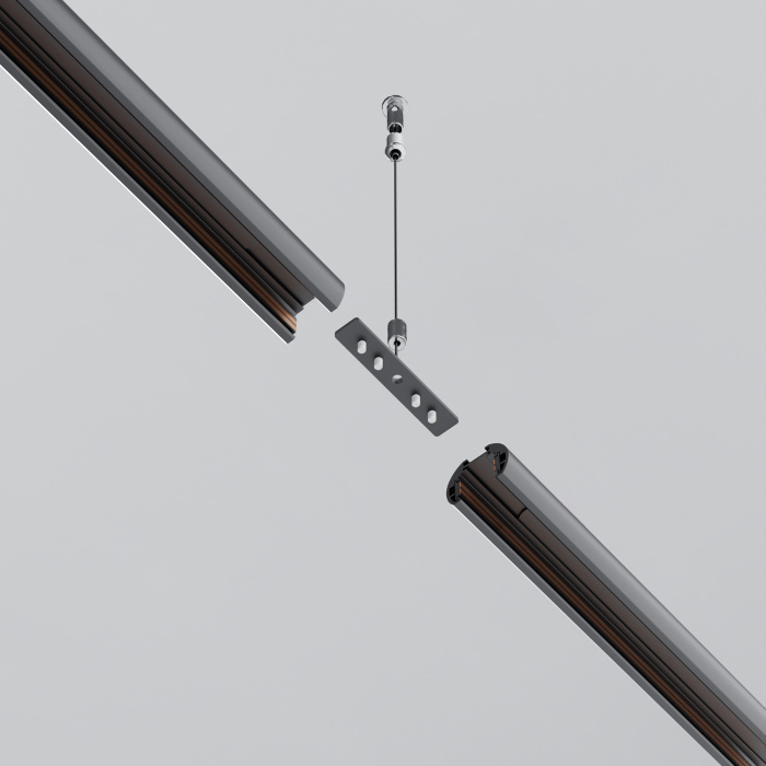 Коннектор прямой для низкопрофильного шинопровода Exility Maytoni TRAM034CI-R-41B