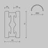 Шинопровод полукруг Maytoni Busbar trunkings Flarity TRX154-SR-D650-PT