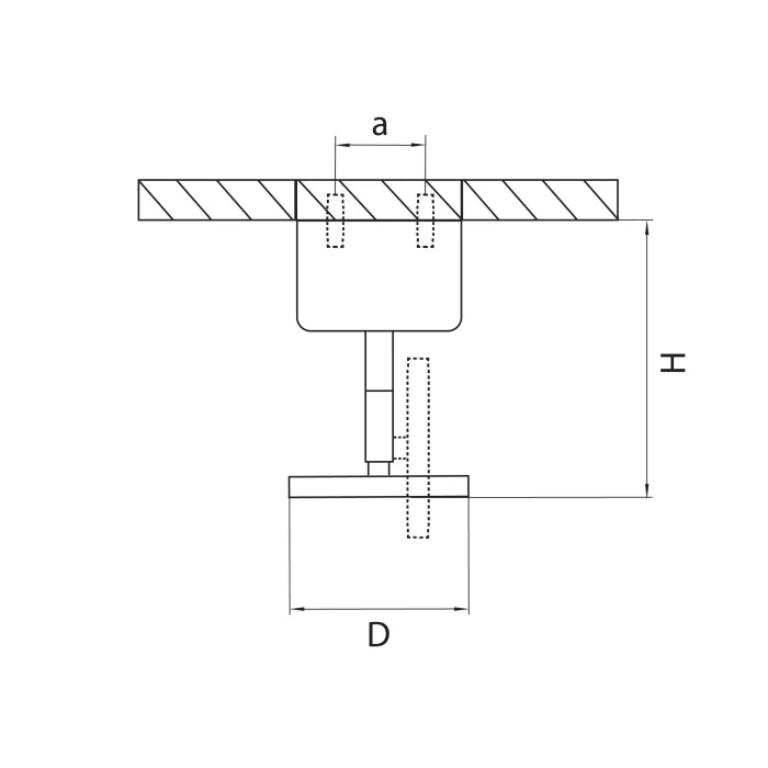 База накладная RULLO LIGHTSTAR 590006
