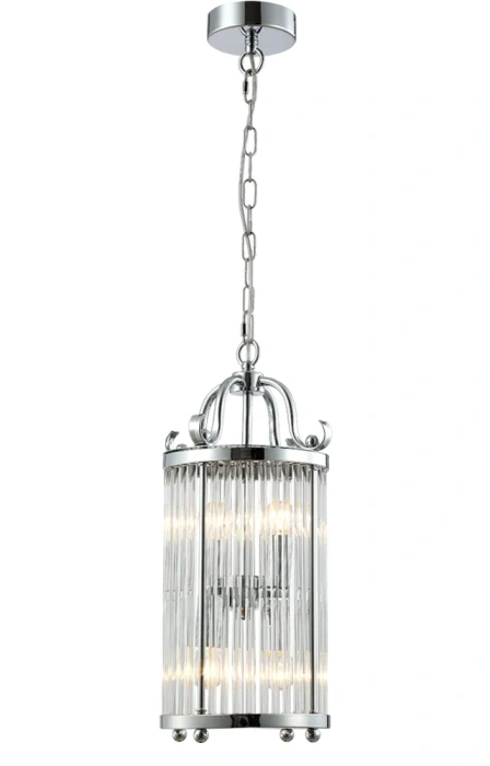 Светильник подвесной Crystal Lux TADEO SP4 D200 CHROME/TRANSPARENTE