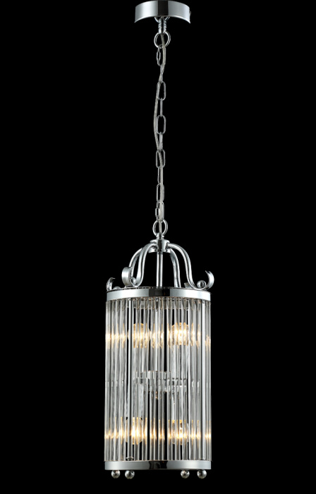 Светильник подвесной Crystal Lux TADEO SP4 D200 CHROME/TRANSPARENTE