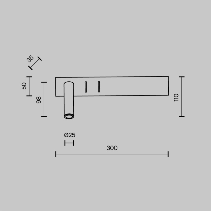 Настенный светильник Maytoni Comodo C031WL-L8B3K