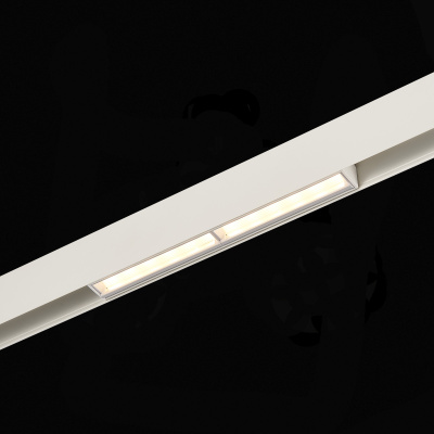 Магнитный трековый светильник Белый LED 1*12W 3000K 850Lm Ra&gt;90 120° IP20 L220xW22xH46 ST804.536.12