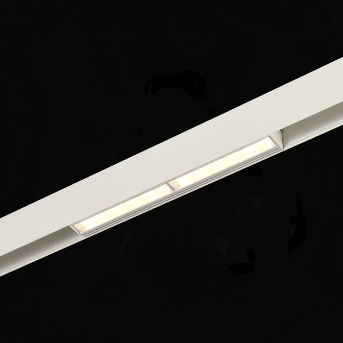Магнитный трековый светильник Белый LED 1*12W 3000K 850Lm Ra>90 120° IP20 L220xW22xH46 ST804.536.12