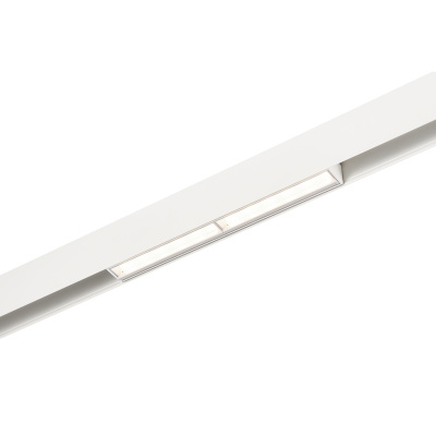 Магнитный трековый светильник Белый LED 1*12W 3000K 850Lm Ra>90 120° IP20 L220xW22xH46 ST804.536.12