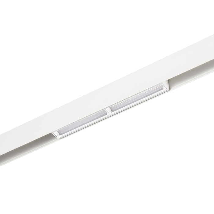 Магнитный трековый светильник Белый LED 1*12W 3000K 850Lm Ra>90 120° IP20 L220xW22xH46 ST804.536.12