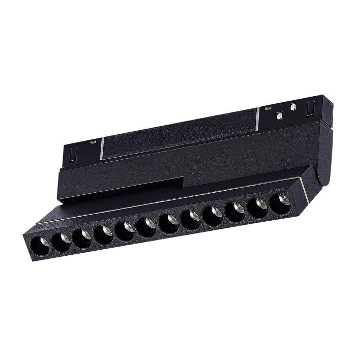 Магнитный трековый светильник Черный LED 1*12W 4000K 450Lm Ra>90 36° IP20 L220xW22xH117 ST805.446.12