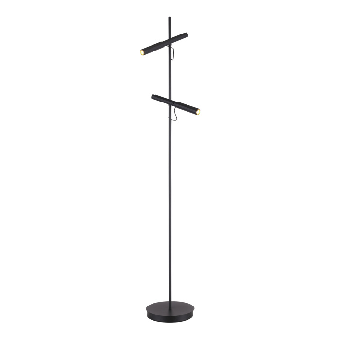 Светильник напольный ST-Luce Черный/Черный, Золотистый LED 2*3W 3000K SL6210.405.02