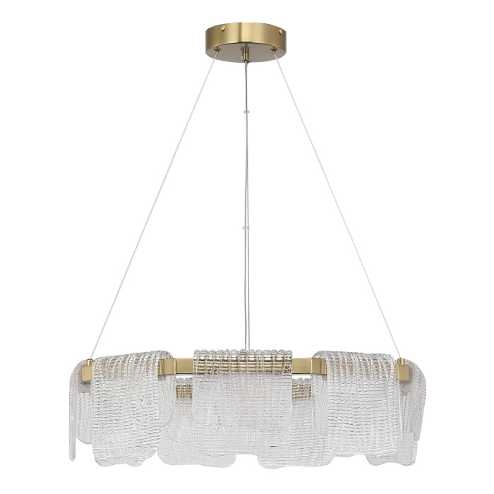 Светильник подвесной ST-Luce золотистый/прозрачный LED 1*54W 3000K SL6021.203.54