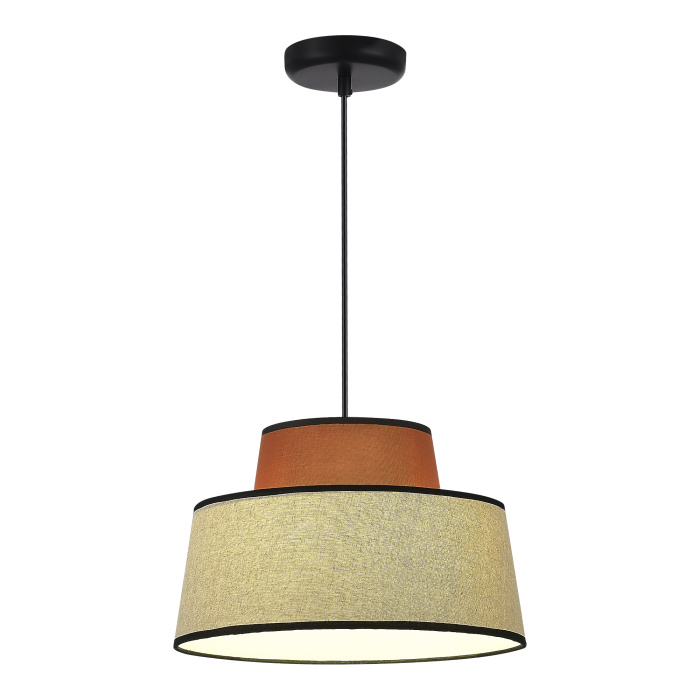 Светильник подвесной ST-Luce Черный/Кирпичный,Бежевый, Черный E27 1*40W SL1354.423.01