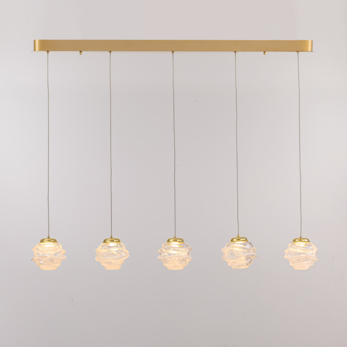 Подвесной светильник Delight Collection MD25030003 MD25030003-5B gold/clear