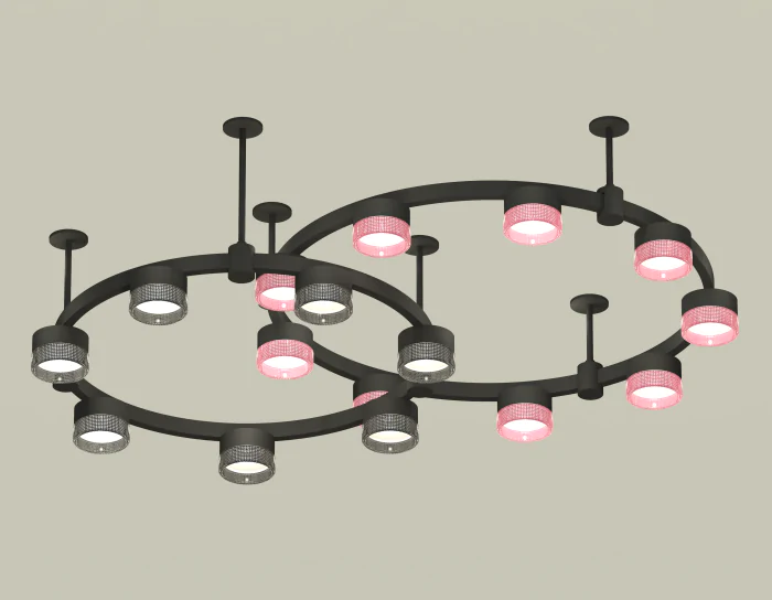 Комплект подвесного светильника Techno Ring с композитным хрусталем Ambrella light XR92221200