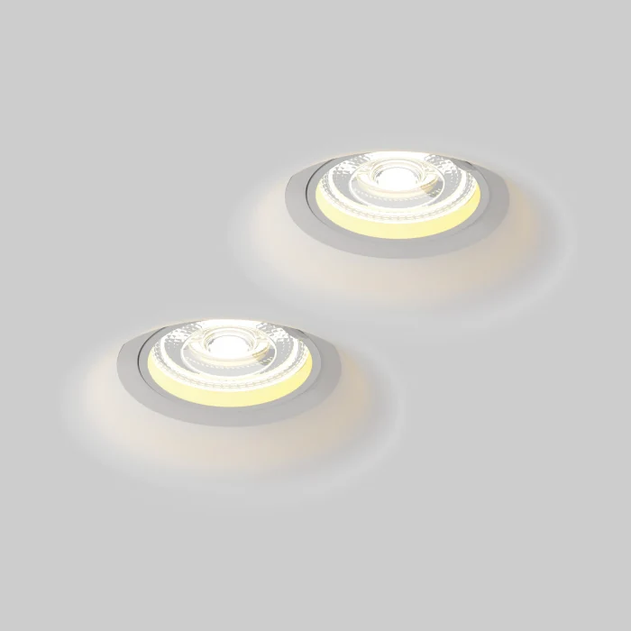 Рамка (светильник) скрытого монтажа лампочек и LED модулей MR16 в натяжной потолок Lightstar Anello 112000