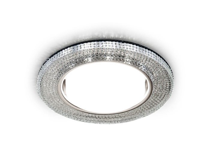 Встраиваемый точечный светильник GX53 с LED подсветкой Ambrella light G290 CH