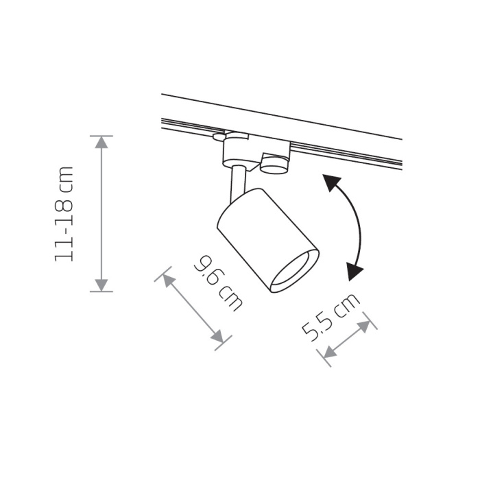 Трековый однофазный светильник Nowodvorski Profile Eye Spot Brass 7857