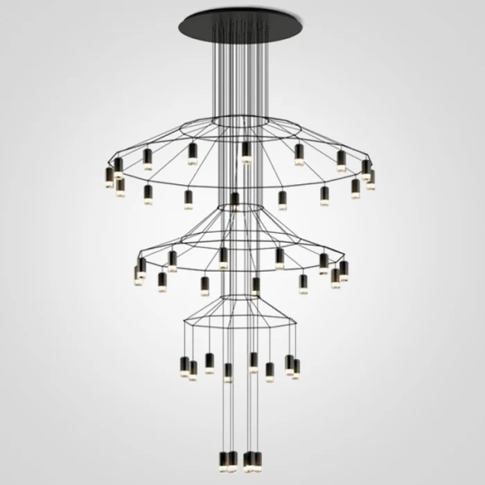 Каскадная люстра ImperiumLoft Vibia Wireflow 75393-22